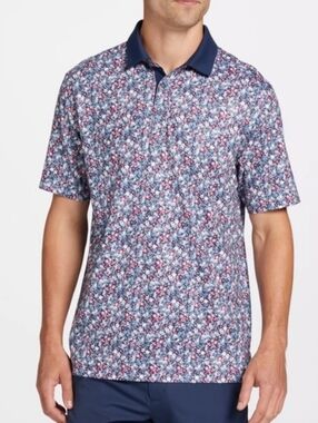 Walter Hagen Navy Cluster Floral Golf Polo